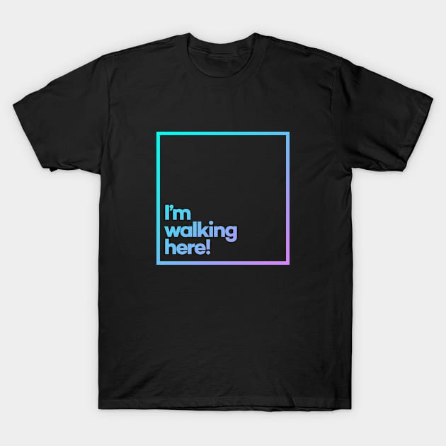 I’m walking here! Minimal Color Typography T-Shirt by meeneemal